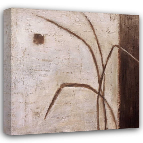 Ursula Salemink-Roos 26x26 Gallery Wrapped Canvas Wall Art Titled - Grass Roots II
