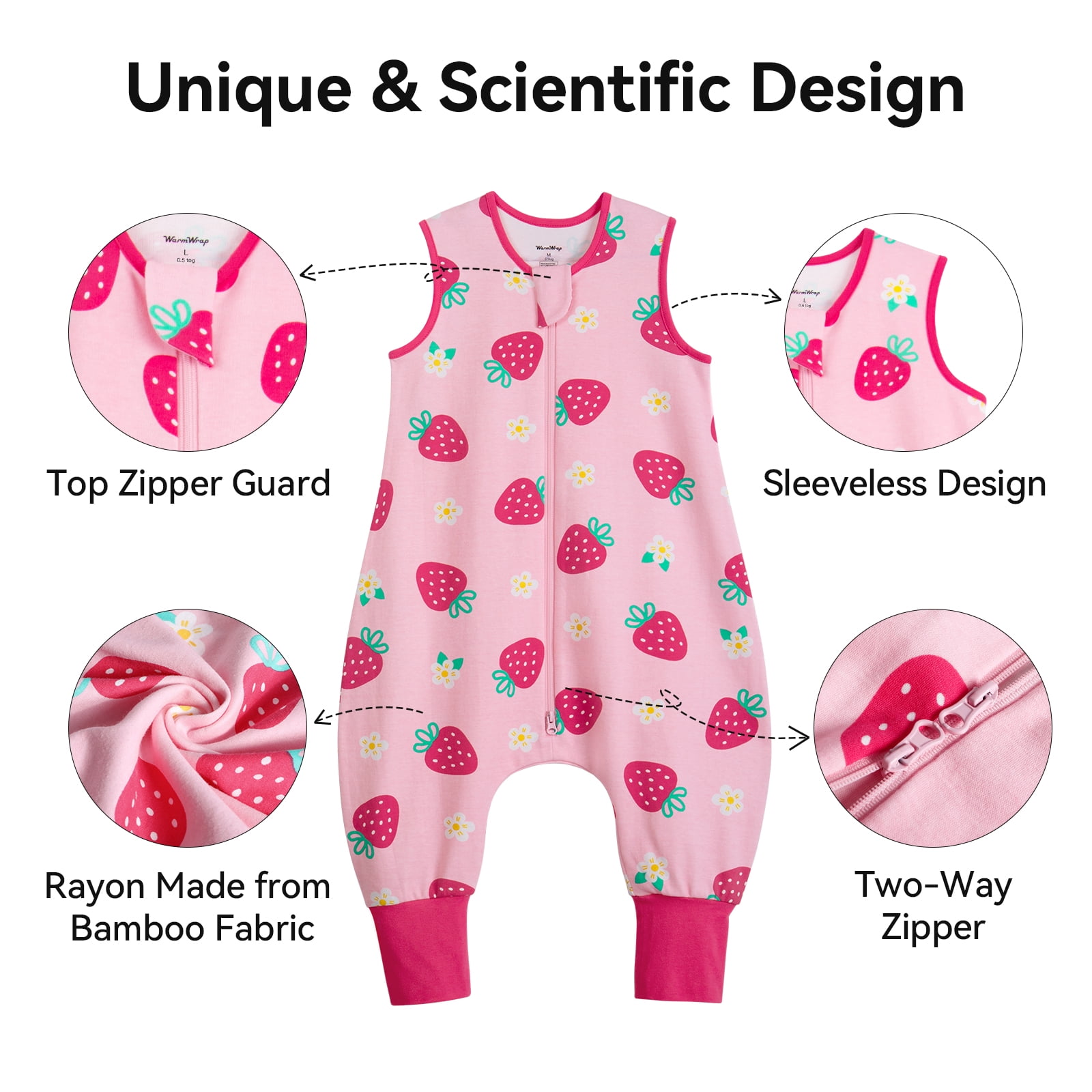 3 Pack-0.5 Tog Lightweight Summer Toddler Sleep Sack with Feet 6-12 Months 100% Cotton Breathable Unisex Baby Sleep Sack with Legs 2-Way Zipper Footed Wearable Blanket