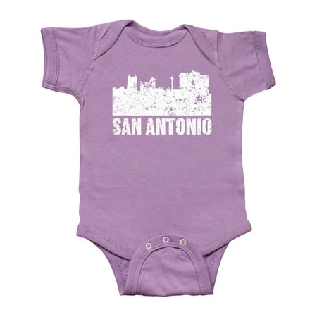 

Inktastic San Antonio Texas Skyline with Grunge Gift Baby Boy or Baby Girl Bodysuit