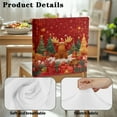 thumbnail image 7 of Xoenoiee Christmas Tree Elk Gift Print Cover for Chair Back Dining Chair Covers Soft Stretchable High Back Aesthetic Cover Washable Dining Room 20 x 19 Inch Christmas Decor, 1 Pack, 7 of 7