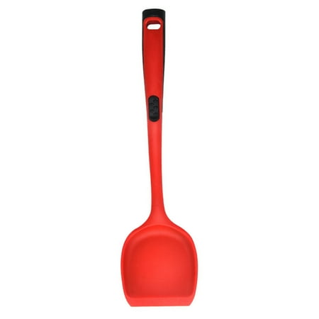 

Heat-Resistant Silicone Spatula Long Handle Cooking Baking Scraper Ladle Kitchen Utensil Black
