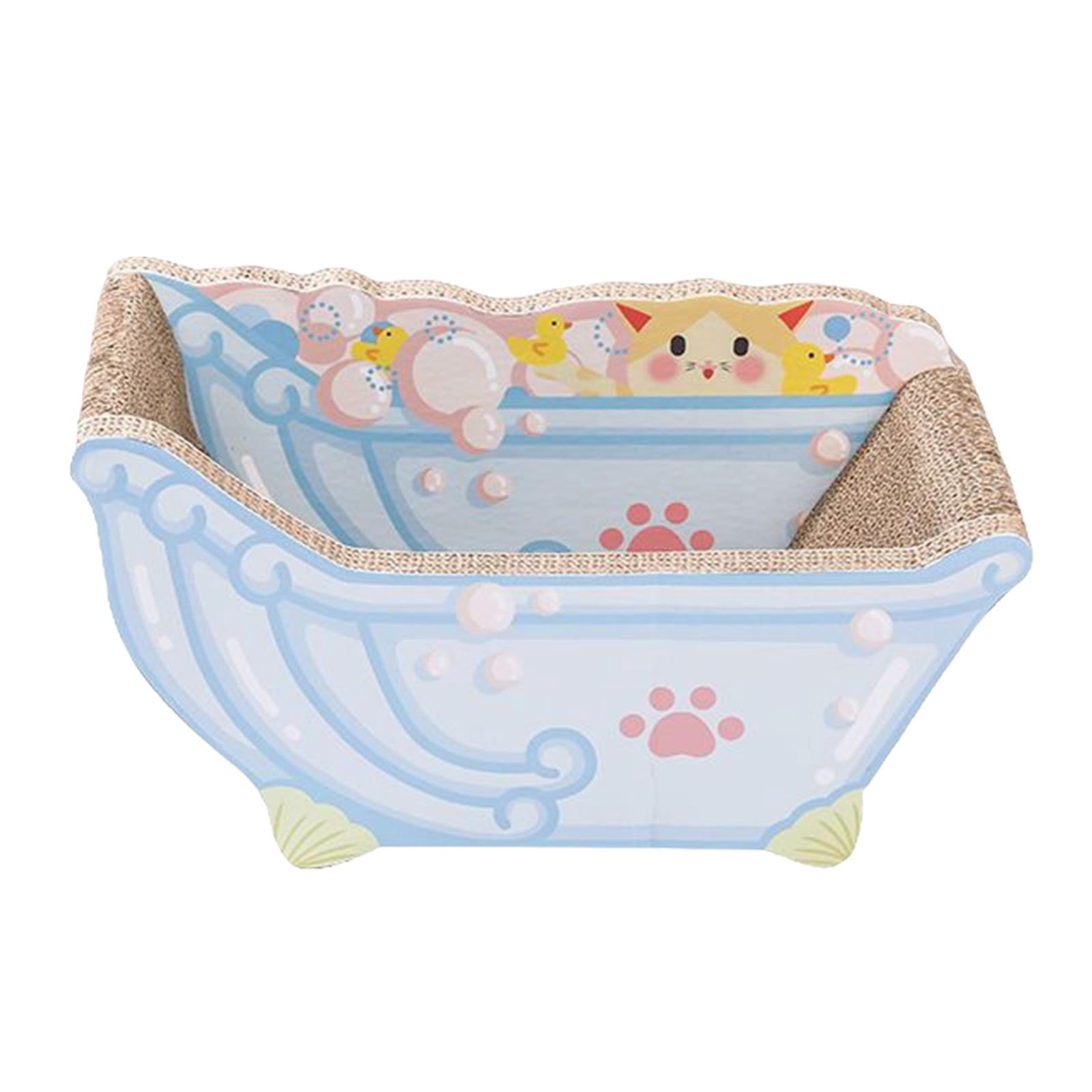 Cat Scratcher Sofa Lounger Couch Cat Scratch Pad for Kitten Indoor Cats Rest Blue