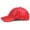 Red, variant on Adjustable PU Leather Baseball Cap for Men Women