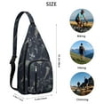 thumbnail image 3 of 4-Pockets Cross Body Bags for Woman Men,Cute Sea Life Sling Bag Chest Bag with Adjustable Strap Women's Crossbody Bags for Outdoors Hiking Traveling, 3 of 4