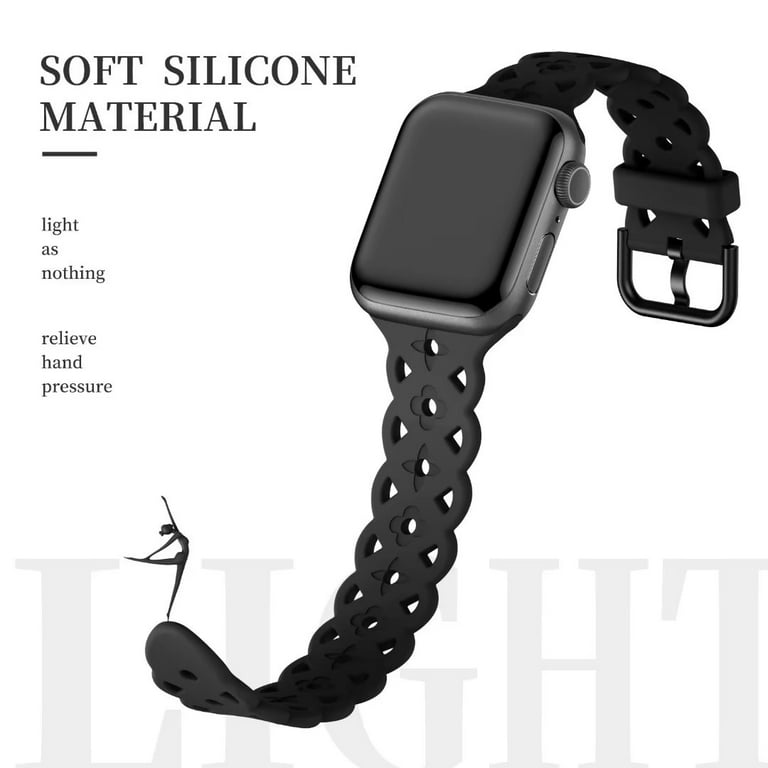Recoppa Lace Silicone Band Compatible with Apple Watch Band 38mm
