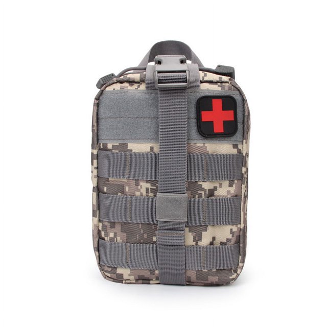 Bolsa médica, bolsa de accesorios, bolsa de accesorios, bolsa de cintura táctica, bolsa de camuflaje multifunción, bolsa de montañismo al aire libre