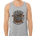 thumbnail image 2 of Coffee Black Like My Soul Tank Top Unisex X-Small Grey, 2 of 5