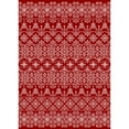 thumbnail image 2 of WIPONKEN Bohemian 3x5 Christmas Rug，Soft Indoor Floor Carpet, Non-Slip Modern Holiday Decor for Living Room Bedroom,Red Festive Accent, 2 of 6