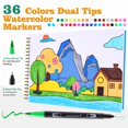 thumbnail image 2 of Juego de libros para colorear nauets, 30 patrones, 36 rotuladores, 12.2 x 8.3 pulgadas, 2 of 7