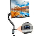 thumbnail image 1 of VEVOR Support de Moniteur Simple avec USB, Prend en Charge un Écran de 13 Pouces-35 Pouces, Bras de Moniteur à Ressort à Gaz Réglable, Supporte jusqu'à 26,4 Lb, Bras de Moniteur pour Bureau avec Base de Montage à Pince en C/passe-Fil, Support VESA 75/100 mm, 1 of 9