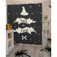 thumbnail image 4 of Halloween Trick or Treat Witch Hat Shower Curtain Set ，Waterproof Fabric Shower Curtains Shower Curtains for Bathroom,Bathroom Decor 36"x72", 4 of 6