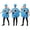 Blue, variant on Halloween Funny Costume Full Body Outfit, Novelty Party Role Play Suit for Stage Performance Holiday Events and Dress Up Activities