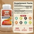 thumbnail image 2 of Best Naturals Milk Thistle Extract 1000mg, Liver Support Supplement, Gluten Free, 240 Capsules, 2 of 7