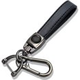 thumbnail image 1 of Llavero de piel auténtica, llavero de traje, llavero, regalo familiar negro JAMW Sencillez, 1 of 4