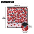 thumbnail image 5 of HELLHERO Red Roses and Blue Butterflies Sewing Machine Mat Fabric Polyester Washable Waterproof for Woman Gifts Travelling and Sewing Classes, 5 of 5