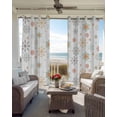 thumbnail image 3 of Christmas Snowflake Blackout Curtains for Bedroom - 84 Inch Long Light Blocking 2 Panels Set, Xmas Yellow Teal Snow Winter Holiday Thermal Insulated Living Room Drapes Grommet Window Curtains 52"x84", 3 of 8