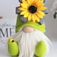 thumbnail image 4 of Gnomo de girasoles de peluche, adornos de muñeca Tomte enano elfo sin rostro (negro), 4 of 5
