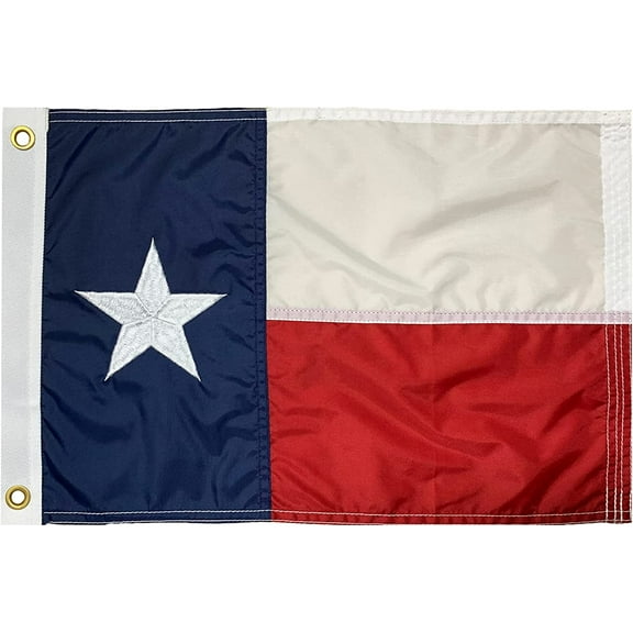 FLAGWIN Texas Boat Flag 16x24 American Texas Flags for Boat Cabin Flags,Yacht Nautical Flag Nylon Flags with Sewn Stripes and 2 Brass Grommets Water-resistant