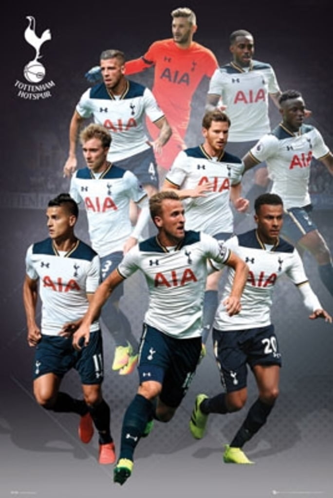 Tottenham Hotspur Players 16/17 Soccer Football Sports Poster 24x36