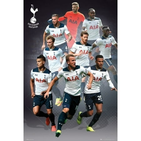 Tottenham Hotspur Players 16/17 Soccer Football Sports Poster 24x36