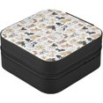 thumbnail image 2 of GZHJMY Dogs Pattern Travel Jewelry Organizer Portable PU Leather Jewelry Box for Womens Earring Necklace Bracelets, 2 of 7