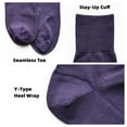 thumbnail image 5 of Men's 100 Thread Mercerized Cotton Dress Socks Business Casual Sold Crew Sock Summer Lightweight Soft Comfort, 5 of 7