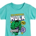 thumbnail image 3 of Marvel Hulk - Sticker Collage - Toddler And Youth Girls Fitted Short Sleeve Graphic T-Shirt, 3 of 5