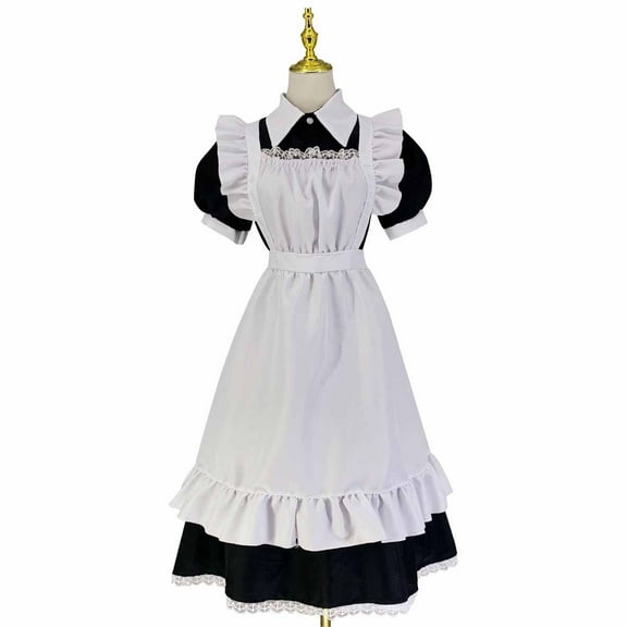 Bigersell Womens Dresses Summer Female U-Neck Long Sleeve Knee Length Night Out Dress Style D-106 Cocktail Dresses Plus Size Summer Dresses , Black S