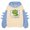 Light Blue, variant on Girls Sweatshirt Little Girls Dinosaur Hoodie Pullover Sweatshirt Cute Raglan Sleeve Splice Cartoon Hooded Winter Kids Casual Tops