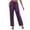 *Purple, variant on ClodeEU Women's Drawstring High Waist Glitter Sequin Wide Leg Pants,Casual Loose Trousers ,Women's Plus L