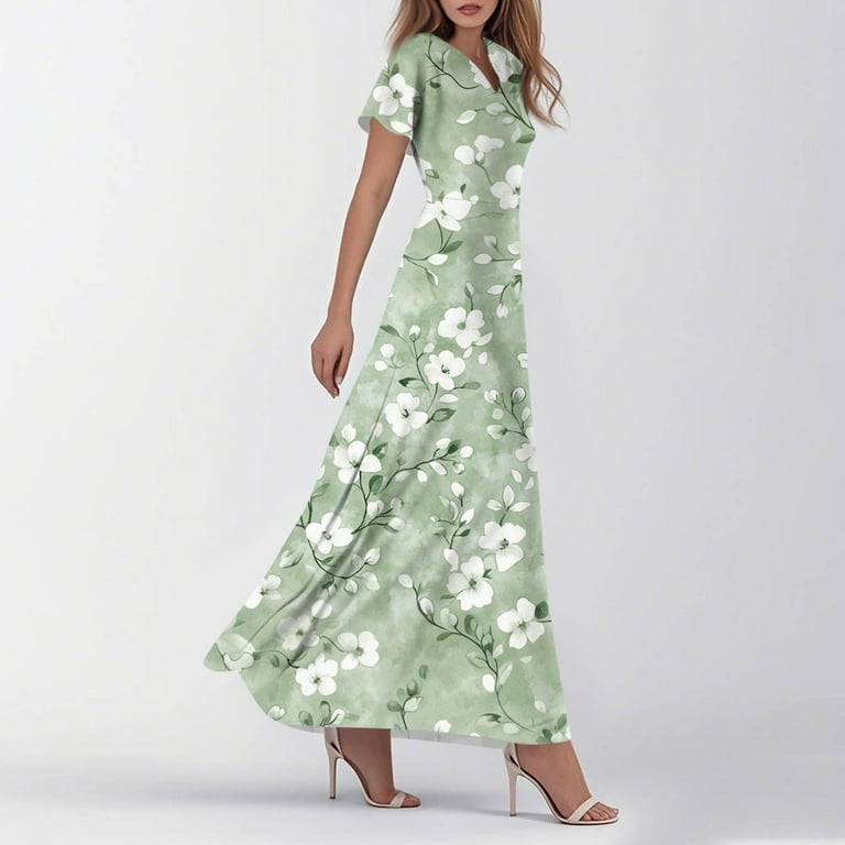 green and white wrap dress Jeanne Silk Jersey Wrap Dress – Diane von Furstenberg main image 1