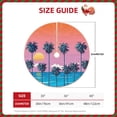 thumbnail image 2 of Sikiie Beach with Palm Trees Nativity Christmas Tree Skirt, Jesus Christian Winter Holiday Tree Mat Decoration(30-48IN)30", 2 of 6