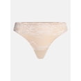 thumbnail image 5 of Joyspun Women's Lace and Mesh Thong Panties, 3-Pack, Sizes XS-XXXL, 5 of 7