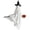White, variant on Halloween Decorations Outdoor Flying Ghost on Broomstick, Hanging Swinging Ghost Outdoor Decor with Adjustable Height, Fabric Ghost Swing for Tree Porch Yard Lawn Party Display