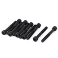 thumbnail image 3 of Uxcell M6 x 45mm 12.9 Alloy Steel Hex Socket Key Head Cap Screws Bolts Black (10- Pack), 3 of 4