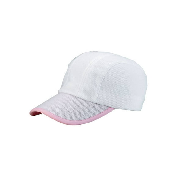 5 PANEL KNITTING CAP, White Light Pink