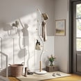 thumbnail image 6 of Arles Metal White and Oak Standing Coat Rack, 6 of 8