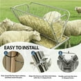 thumbnail image 6 of Pasture Feeder, Extra Wide Feed Pan, 2-IN-1 Design, Livestock Feeder, Heavy Duty Galvanized Steel Hay Feeder, All Weather Feeder with Durability for Sheep Farms Sheds, 6 of 8
