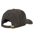 thumbnail image 4 of Minnesota with Map Outline Embroidered Washed Cotton Twill Cap - Black OSFM, 4 of 5