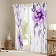 thumbnail image 3 of jejeloiu Country Floral Curtains Pack of 2 (42x84 Each),Rustic Plant Curtains Blackout,Purple White Bedroom Curtains For Girls Teens,Luxury Bedroom Decor, 3 of 6