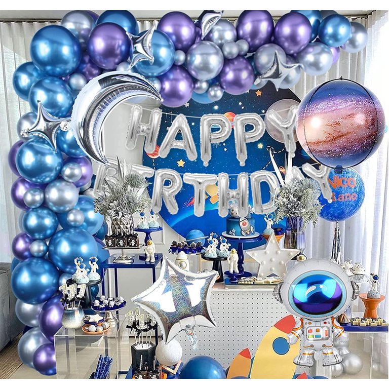 Heytea , Rocket Balloons pour les décorations d'anniversaire de l'espace -  33x19 pouces, Ballon Red Rocket Foil pour les décorations spatiales, Ballon Mylar Red Rocket pour Sp