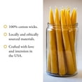 thumbnail image 4 of 100% Pure Beeswax Taper Candles (Pack of 12) - Dipped Unscented Candles - All Natural Bees Wax Candle - 6"x 3/4", 4 of 7