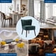 thumbnail image 4 of Yeshouse Sofá sillas para sala de estar, silla tapizada, sofá individual con asiento de salón y patas de madera para el dormitorio, sillas ocasionales para la oficina/dormitorio/espacios de lectura, 4 of 8