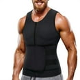 thumbnail image 4 of Shapewear Men'S Neoprene Shapewear Fitness Tummy Waist Sports Vest Waistband,Black Men'S Polyester Vest M, 4 of 5