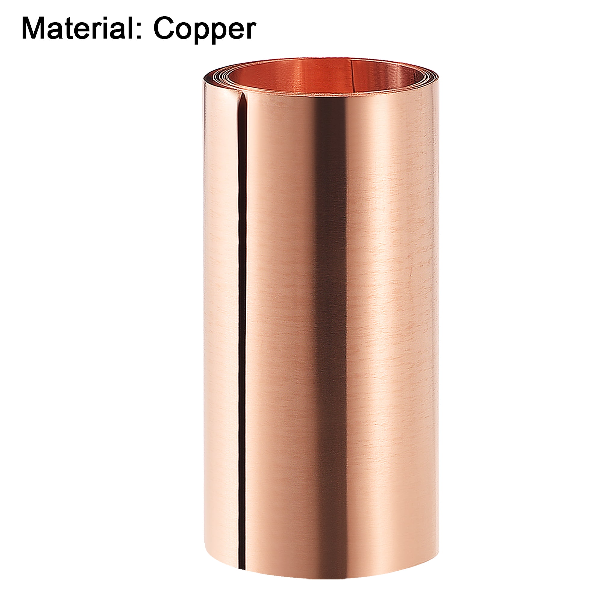 uxcell Copper Sheet Roll Metal Foil Plate 1000mm x 100mm x 0.2mm 