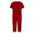 thumbnail image 6 of GERsome 2 Pack Womens Pajama Sets Short Sleeve Pullover Tops with Capri Pajama Pants Set Soft Sleepwear Pj Lounge Sets S-3XL (Red,L), 6 of 7