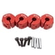 thumbnail image 4 of Adaptador de transmisión de bujes de rueda hexagonal de aleación de aluminio 4x con pasadores para SCX10 CC01 RC accesorios de coche todoterreno 9 mm rojo Yotijar Adaptador hexagonal para cubo de rueda, 4 of 7