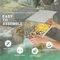 thumbnail image 2 of Yeabett Window Bird Feeder for Outdoors,Clear Birds Feeders Window Mounted with Self-Adhesive Hooks,Outdoor Wild Bird Watching Gift,Garden Decor, 2 of 9