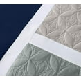 thumbnail image 5 of Chezmoi Collection 7-Piece Medallion Patchwork Comforter Set, California King, Navy/Blue/Gray, 5 of 5