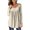 Khaki, variant on Lolmot Womens Casual Round Neck Button Tops Mid-length Long Sleeve Flowy Tunic Blouses Hide Belly T-Shirts Comfy Solid Color Plus Size Spring Summer Fall Tops